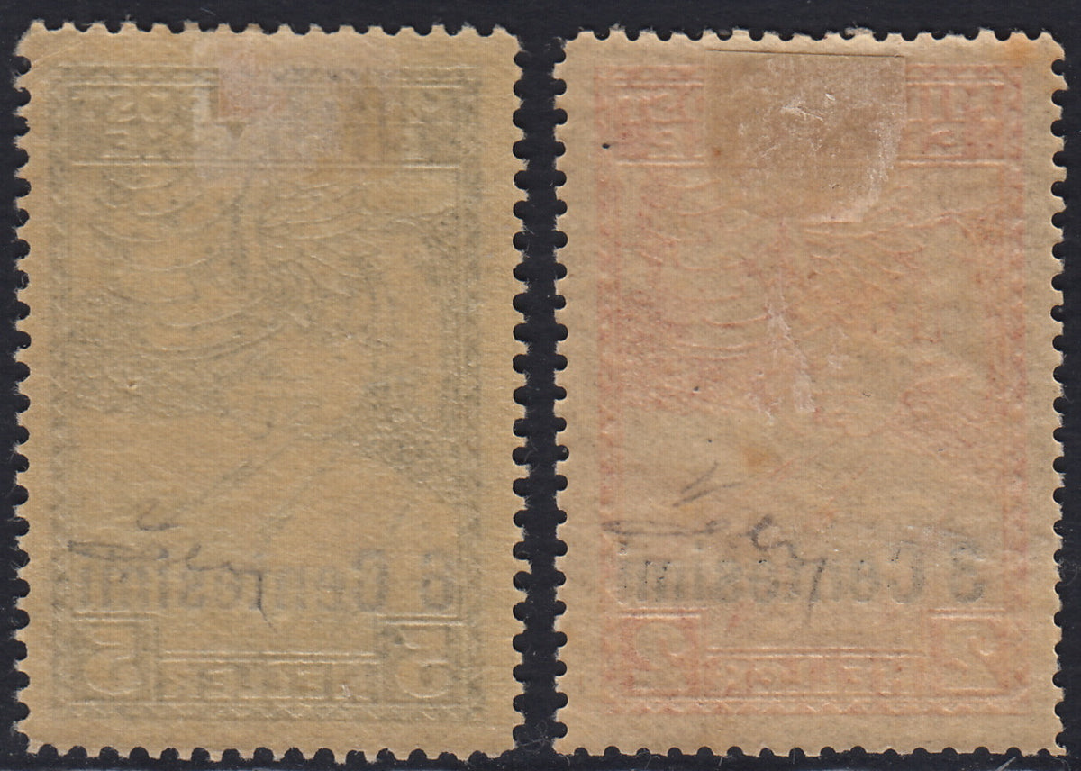 OA_125 - 1918 -  Occupazione Austriaca del Friuli e del Veneto, Espressi soprastampati su carta gialla nuovi con gomma originale (1, 2)