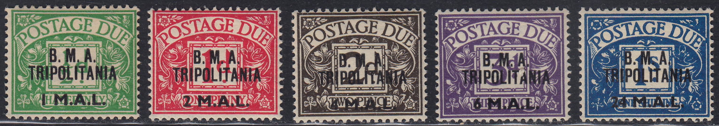 EUROPA - Area Italiana - Occupazioni straniere delle colonie - Tripolitania (B.M.A.)