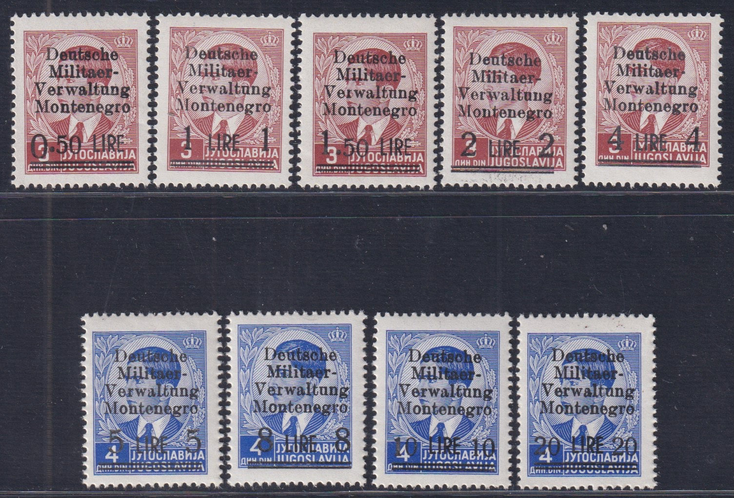 EUROPA - Area Italiana - Occupazioni Straniere II guerra mondiale - Montenegro