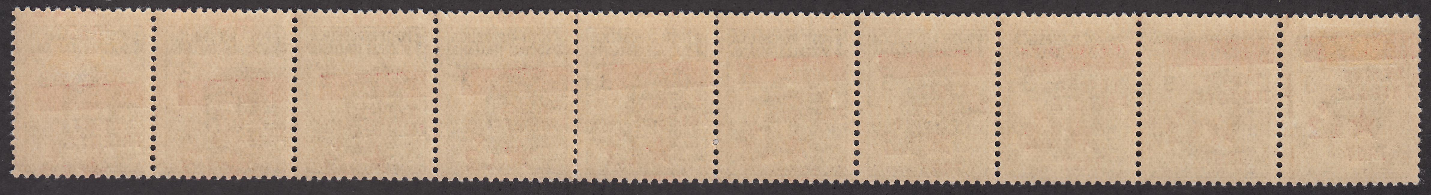 Occtri5 - 1945 - Yugoslav Occupation of Trieste, complete set of 11 stamps mint with intact gum (1/11)