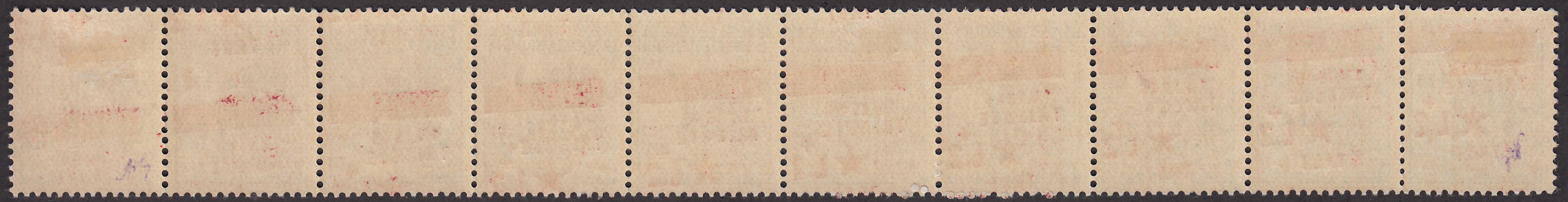 Occtri5 - 1945 - Yugoslav Occupation of Trieste, complete set of 11 stamps mint with intact gum (1/11)