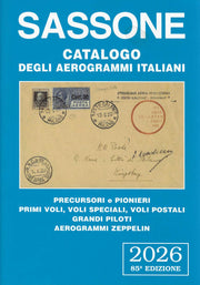CATALOGO SASSONE POSTA AEREA 2026 - SPEDIZIONE SOLO IN ITALIA.