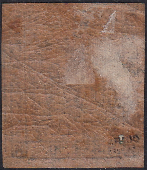 PAR69 - 1855 - Aquila estense, francobollo per giornali c. 9 violetto grigio nuovo con gomma (G3)