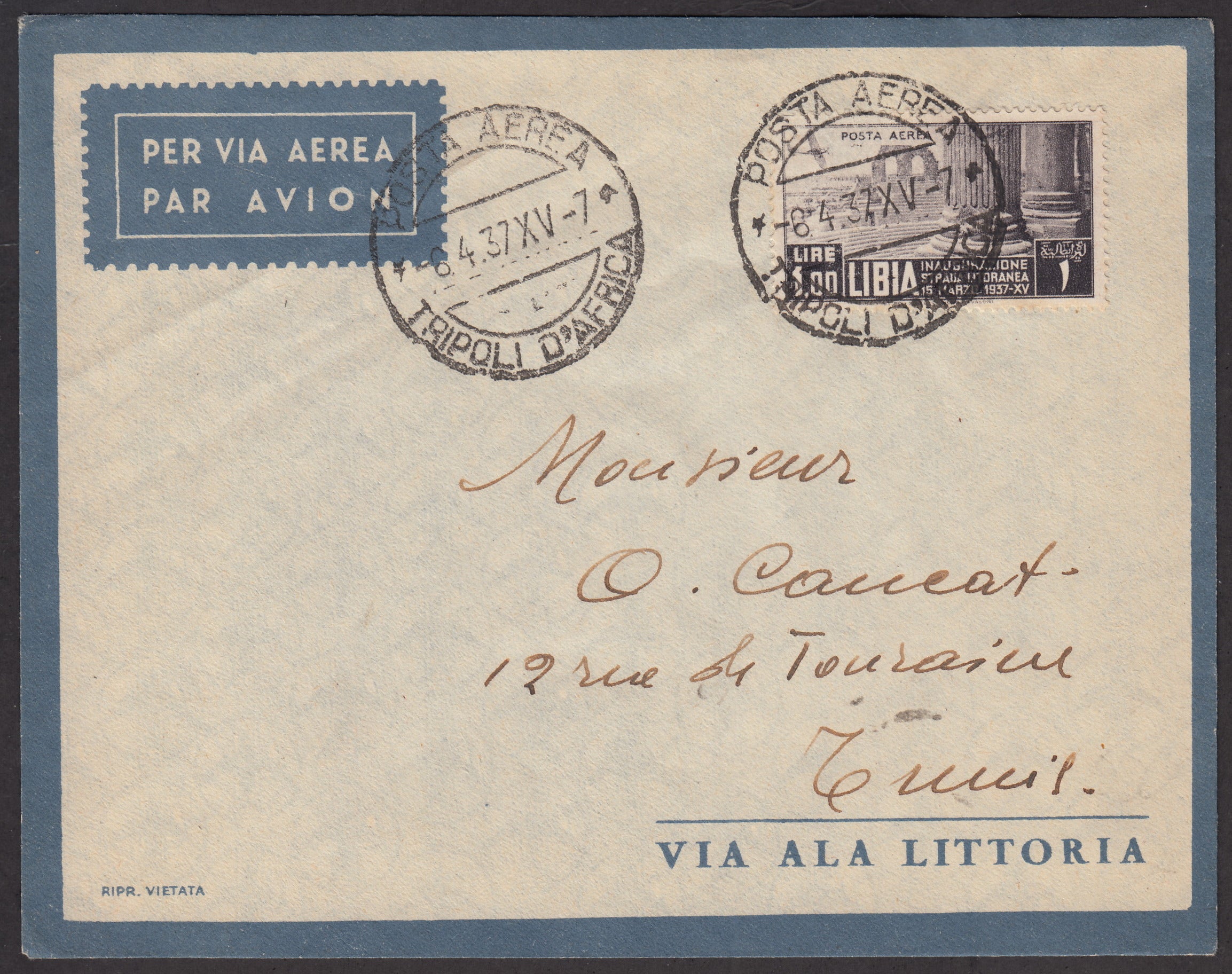 STORIA POSTALE - Regno D'Italia - Posta Aerea