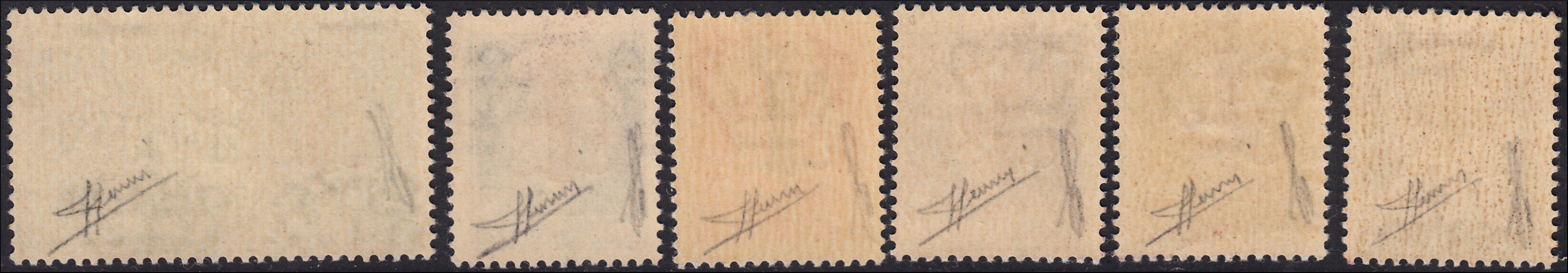 PP1175 - 1944 - Serie emessa per ordine della Segreteria Politica del Fascio di Alessandria, 6 vaori nuovi gomma integra (1/6)