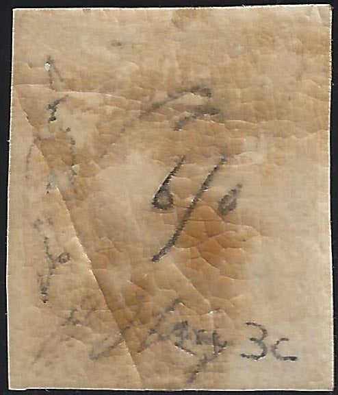 1860 - 1/2 dark blue tornese called "Croce di Savoia" used in the IL PAESE newspaper of 1/1/1861 (16b)