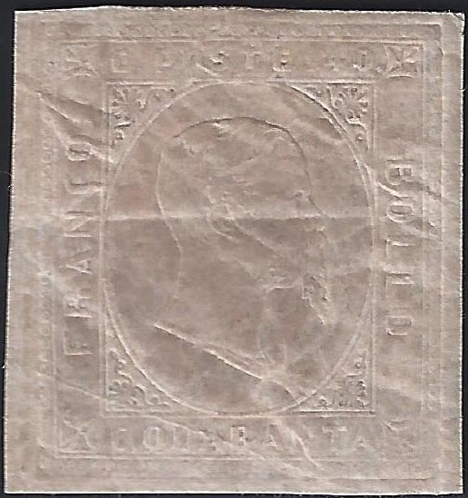 PP539 - 1853 - Sardegna II emissione c. 40 rosa chiaro nuovo con gomma originale (6).