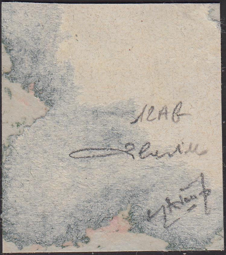 PP708 - 1941 - 10d. violetto con soprastampa a mano in mero Co.Ci. obliqua, usato su frammento (12Ab)