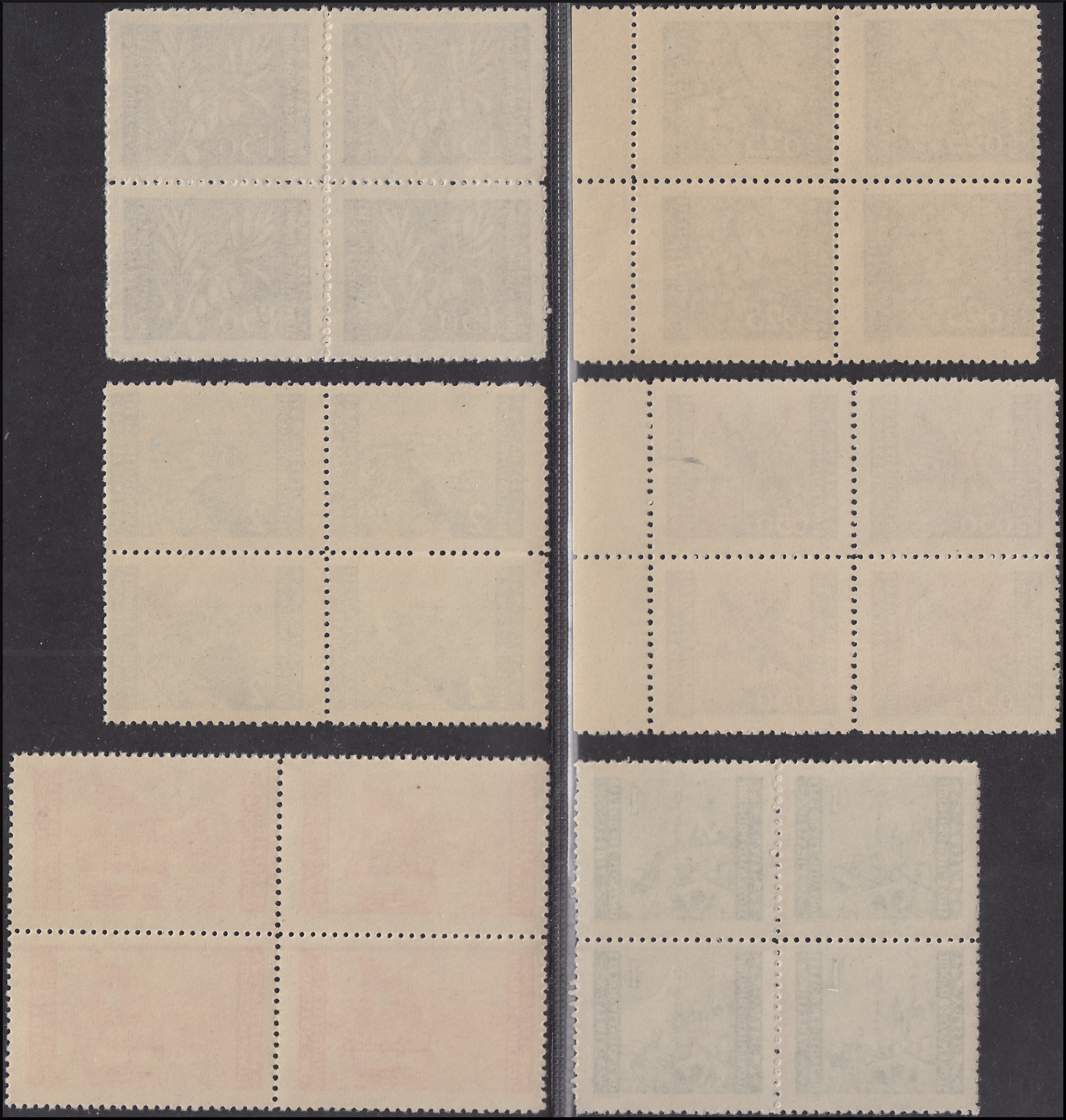 PPP1013 - 1945 - Emissione bilingue Tiratura di Zagabria, serie completa nuovi con gomma integra in quartine (51/60).