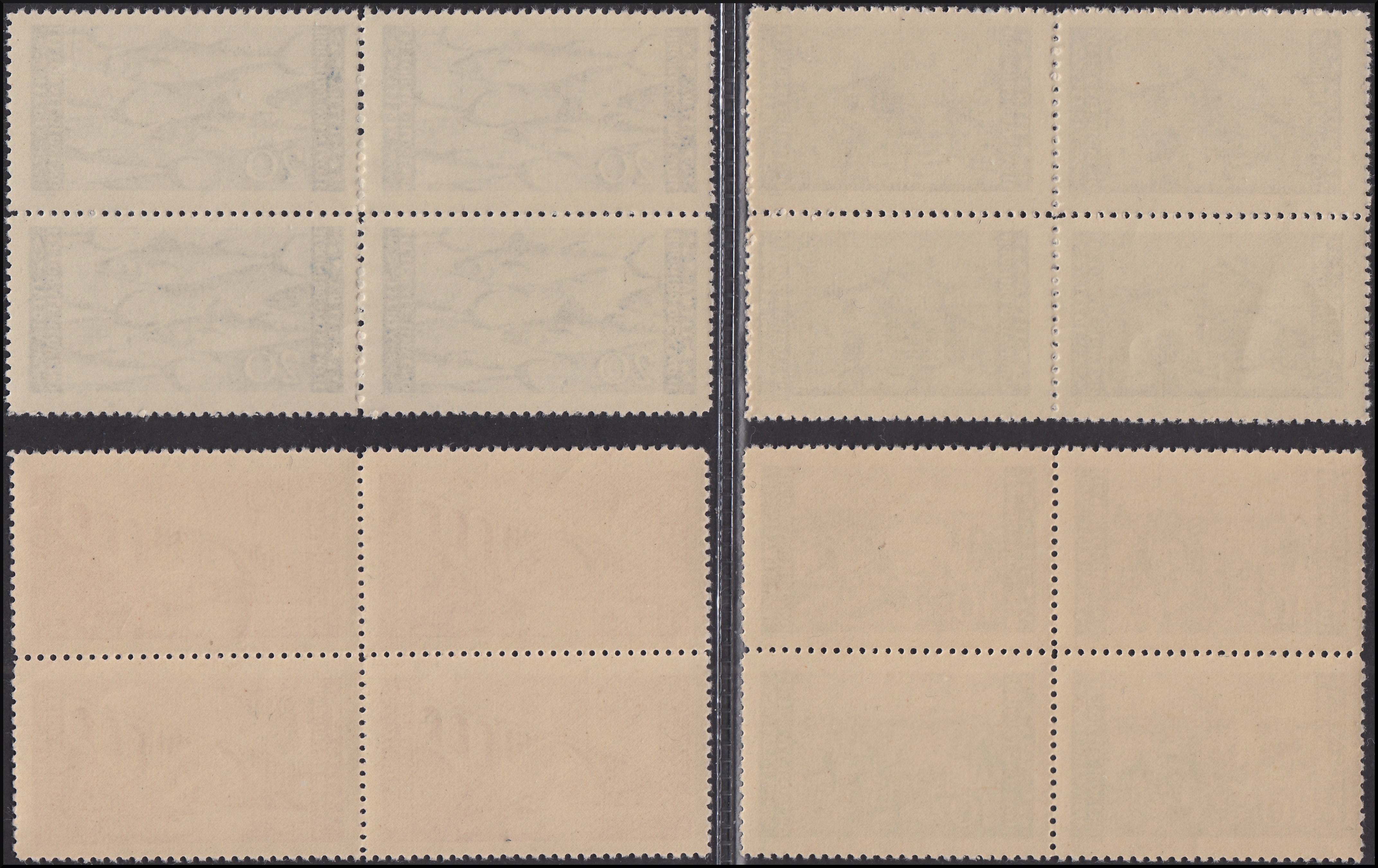 PPP1013 - 1945 - Emissione bilingue Tiratura di Zagabria, serie completa nuovi con gomma integra in quartine (51/60).