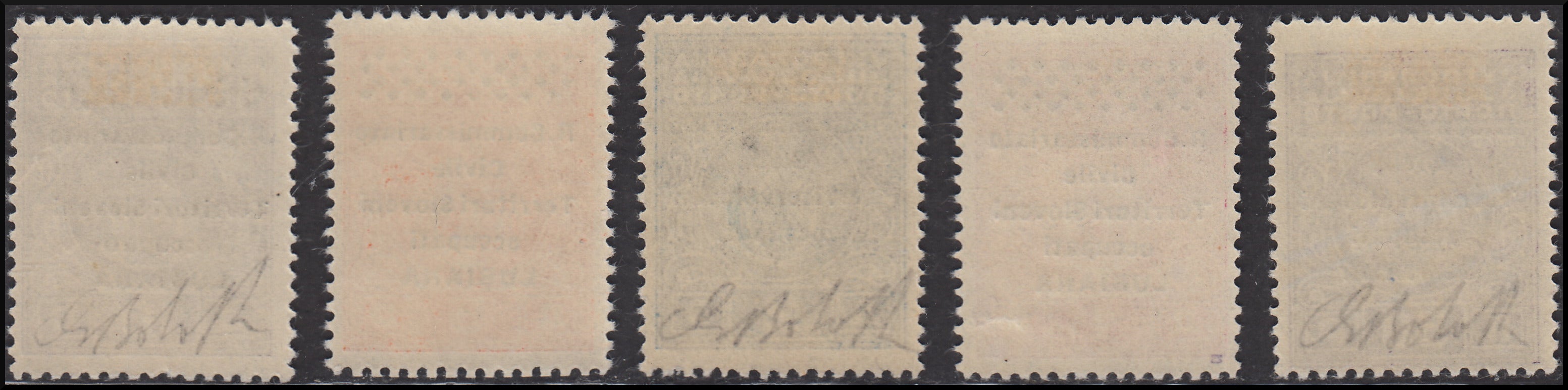 PPP575 - 1941 - Occupazione Italiana della Lubiana, Segnatasse seconda serie di 5 valori completa nuova con gomma originale(6/10)