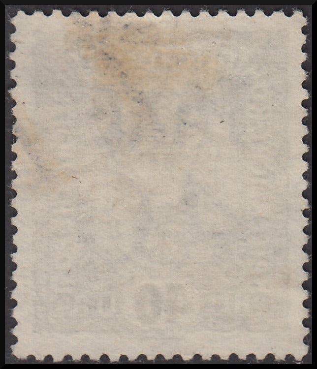 PPP642 - 1918 - Trentino Alto Adige, ufficio di Bolzano 3, francobollo d'Austria da 40 heller oliva con soprastampa orizzontale TAXE in nero e cifra orizzontale, usato (BZ3/72)