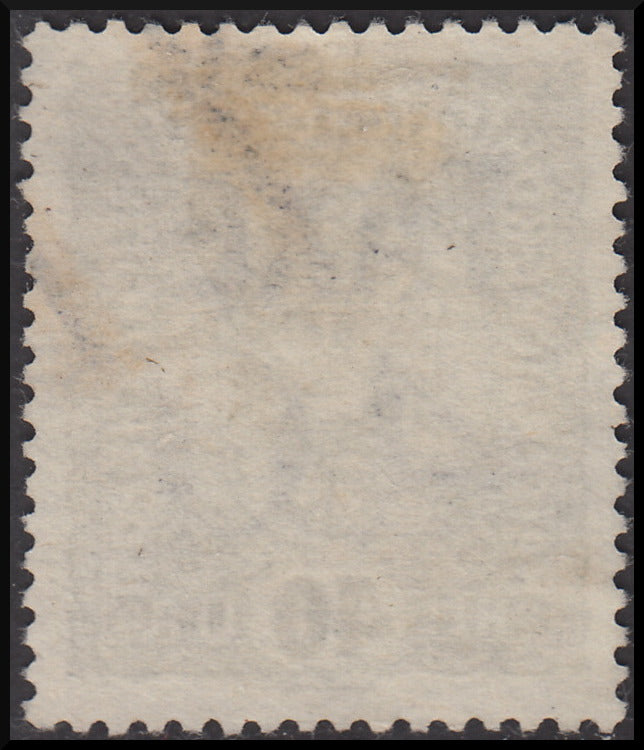 1918 - Trentino Alto Adige, ufficio di Bolzano 3, francobollo d'Austria da 40 heller oliva con soprastampa orizzontale TAXE in nero e cifra orizzontale, usato (BZ3/72)
