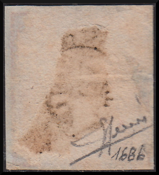 IV número c. 10 marrón chocolate oscuro I par de mesa usado (14Ce)