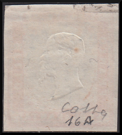 IV número c. 10 marrón chocolate oscuro I par de mesa usado (14Ce)