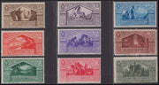 PPP734 - 1930 - Bimillenario der Geburt Vergils, komplette Serie für Normalausgabe + Luftpost, neu mit originalem Gummi, ein Paar Werte mit zweifarbigem Gummi (282/290 + A21/A24).