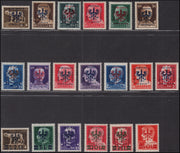 PPP748 - 1944 - Francobolli d'Italia serie "Imperiale" con sovrastampa "Provincia di Lubiana", serie completa di 19 valori nuovi gomma originale (1/19)