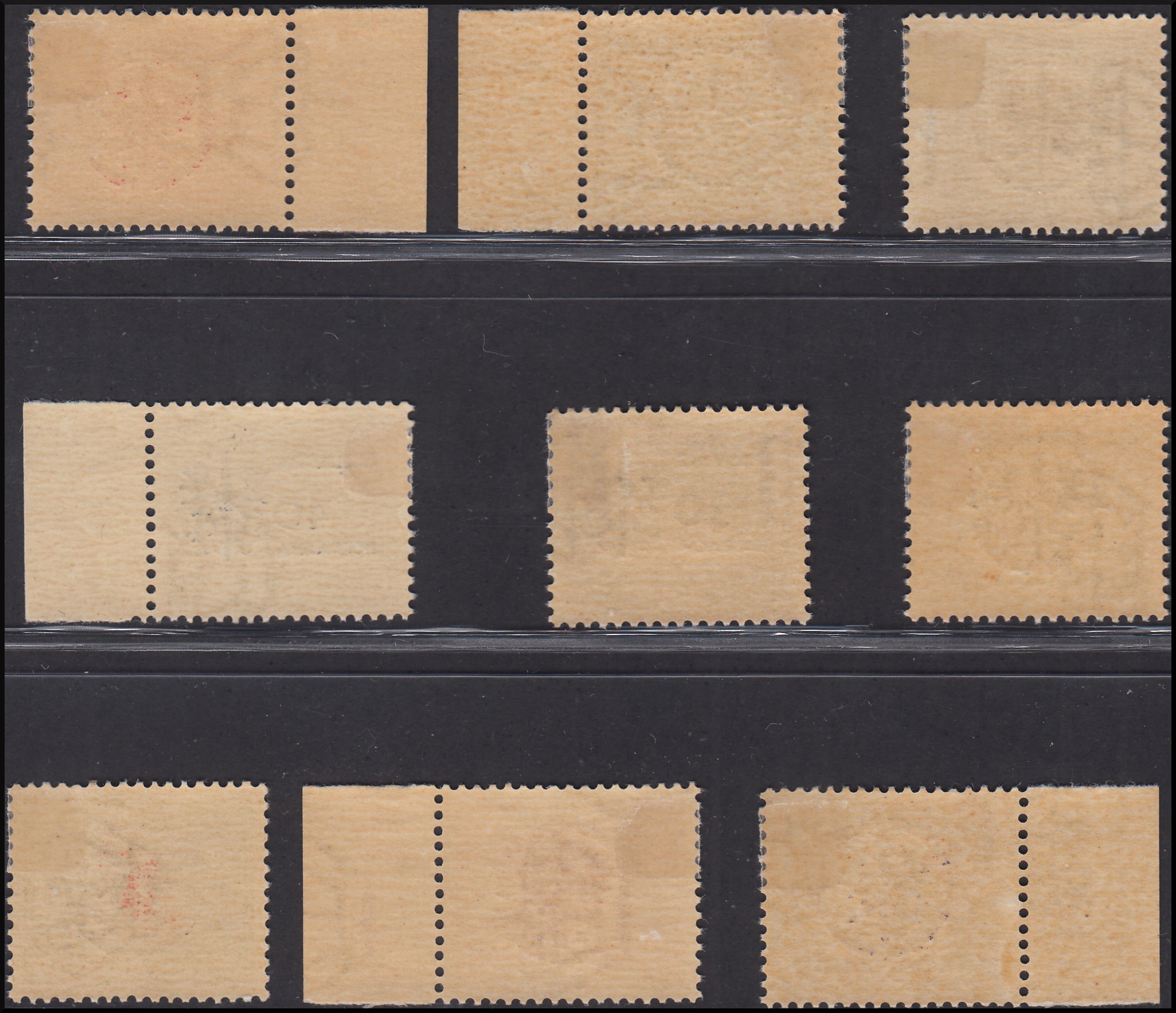 PPP783 - 1944 - Segnatasse d'Italia soprastampate, serie di nove valori nuova con gomma originale (1/9)