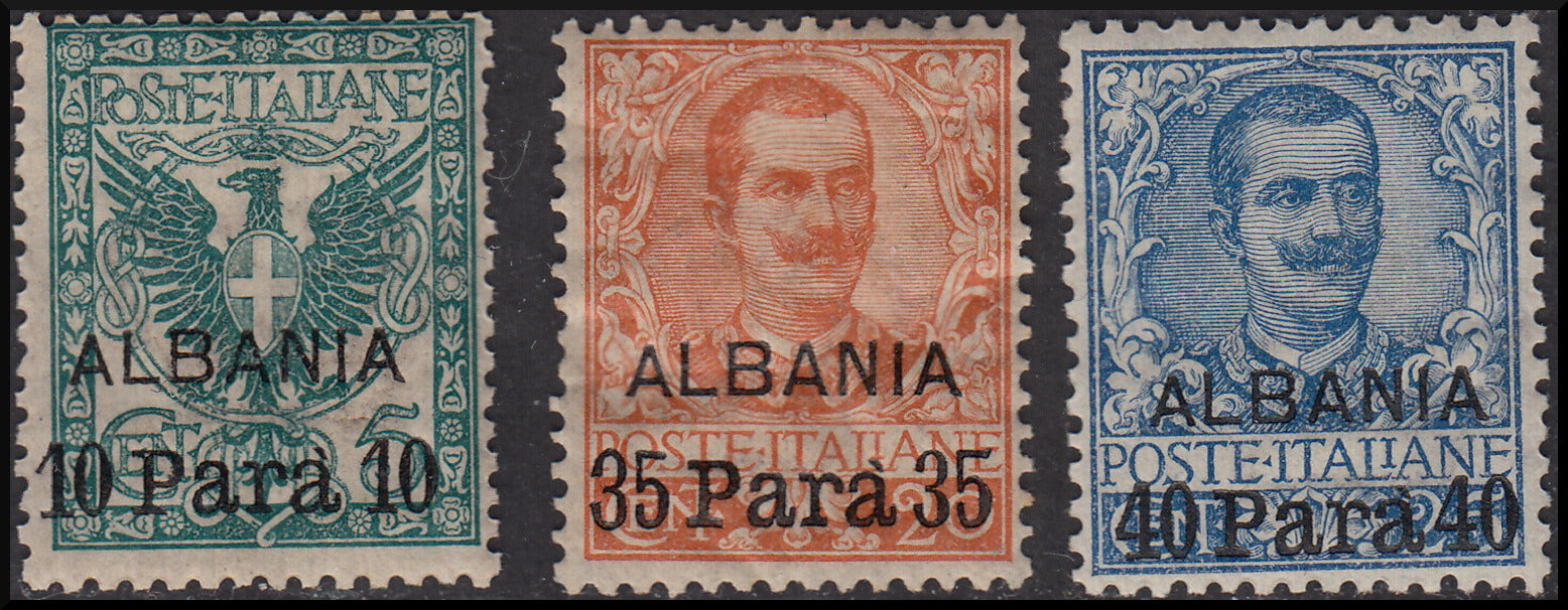 PPP81 - 1902 - Uffici Postali all'Estero, Emissioni per l'Albania, I serie soprastampata ALBANIA e nuovo valore nuova con gomma originale (1/3)