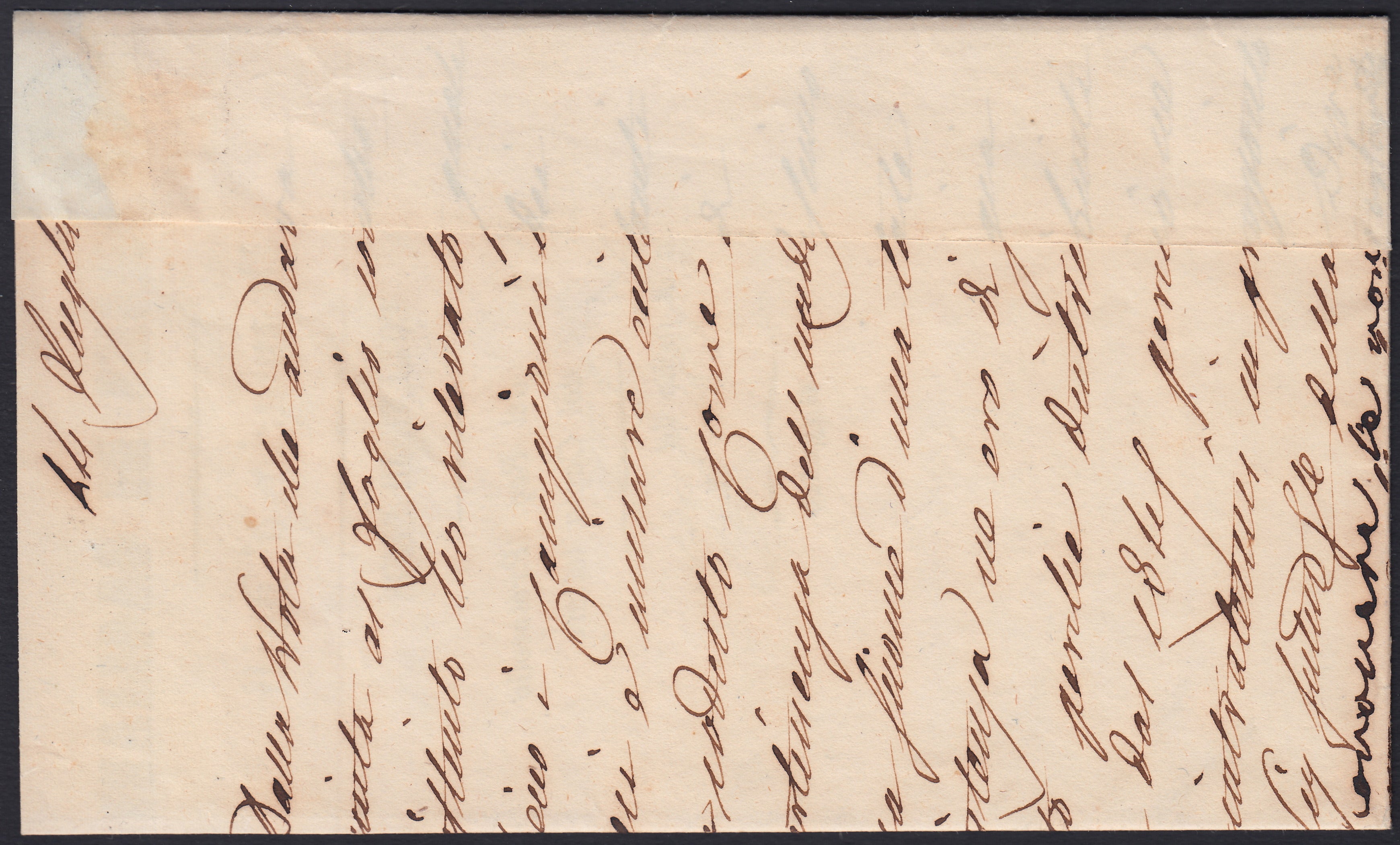 Pref23 - 1852 - Lettera in Franchigia da SENIS per Isili 10/7/52, rarissima, punti R1