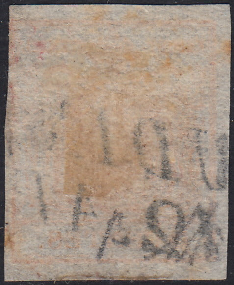 Lotto 110 - Lombardo Veneto, I emissione c. 5 giallo ocra usato (1)