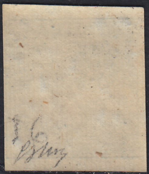 Lotto 135 - Lombardo Veneto, Giornali, Mercurio I tipo (c. 3) azzurro grigio carta a coste verticali, nuovo con gomma (6). FIrma Guglielmo Oliva, Certificato Paolo Cardillo.