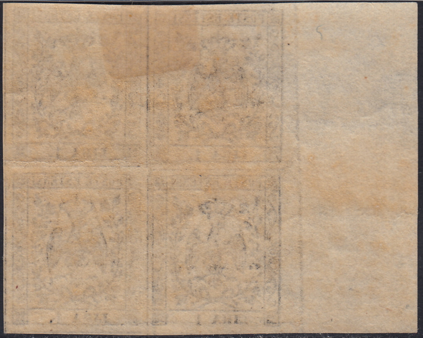 Lotto 151 - Modena II emissione L. 1 bianco quartina nuova con gomma originale (11)