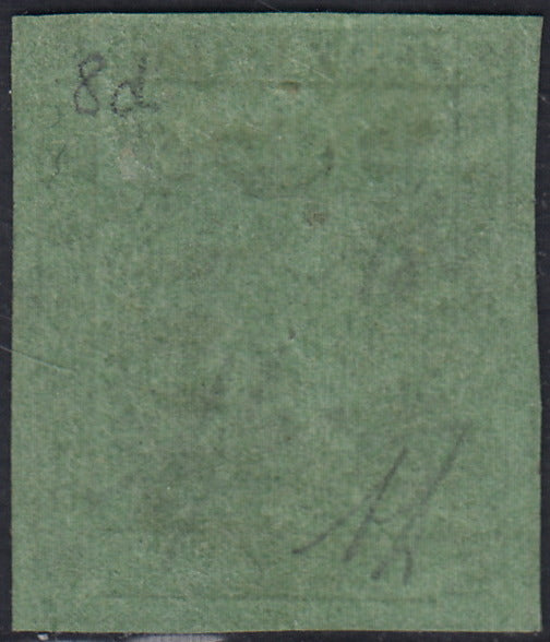 Lotto 153 - Modena II emissione c. 5 oliva con varietà tipografica "senza punto dopo 5" nuova con gomma originale (8d)