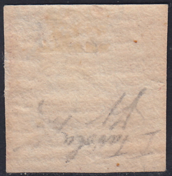Lotto 165 - Regno di Napoli 1/2 grano rosa chiaro I tavola usato (1). Firma Alberto Diena.