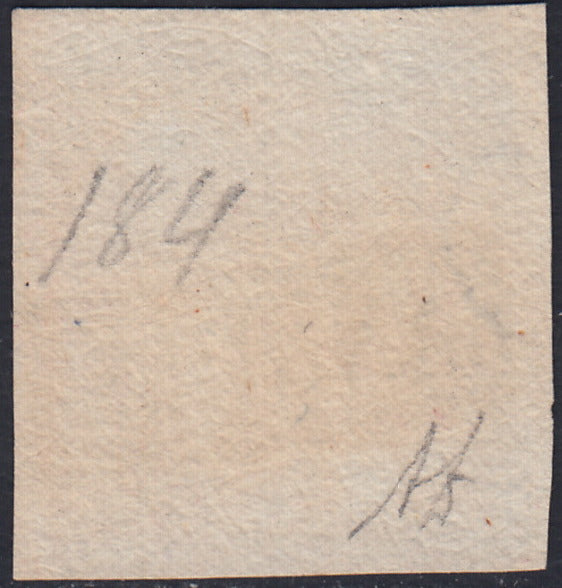 Lotto 166 - Regno di Napoli 1/2 grano rosa chiaro I tavola usato (1). Firma Alberto Diena.