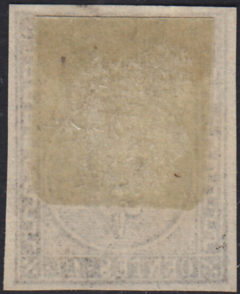 Lotto 206 - Ducato di Parma, I emissione c. 10 bianco usato (2)