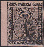 Lotto 207 - Ducato di Parma, I emissione c. 15 rosa usato (3)
