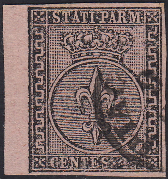 Lotto 207 - Ducato di Parma, I emissione c. 15 rosa usato (3)