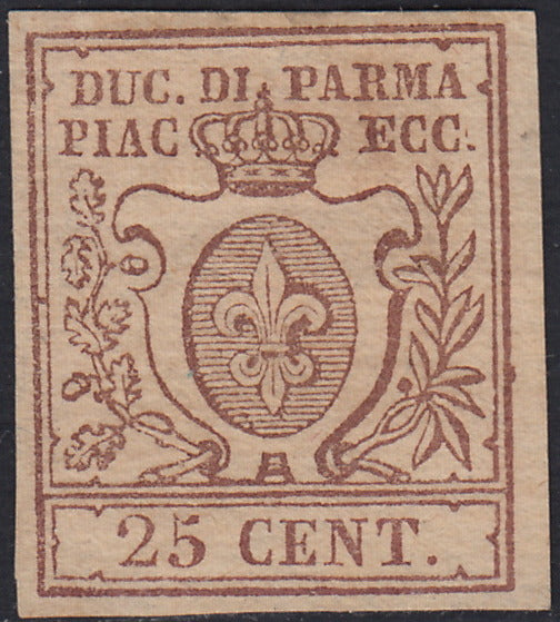 Lot 215 - Duchy of Parma, first issue c. 40 light blue used (5)