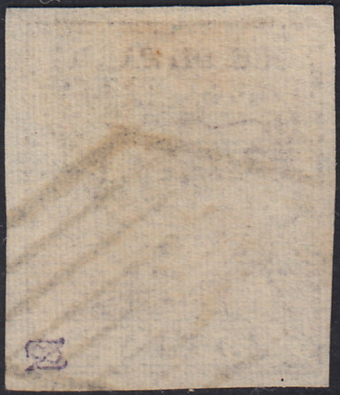 Lotto 223 - 1859 - Ducato di Parma, III emissione c. 25 bruno lilla usato (10)