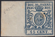 Lot 215 - Duchy of Parma, first issue c. 40 light blue used (5)