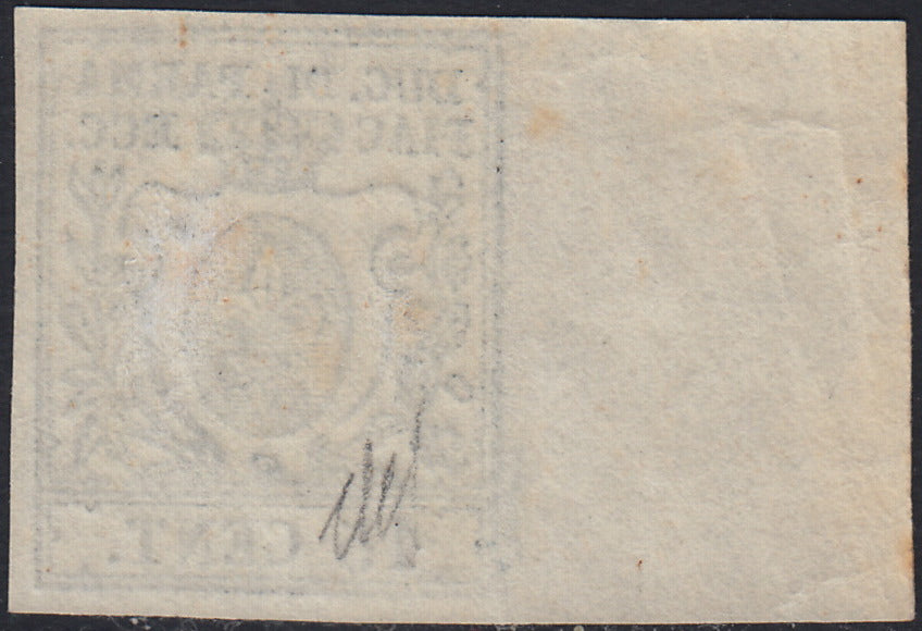 Lot 215 - Duchy of Parma, first issue c. 40 light blue used (5)