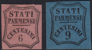 Lot 215 - Duchy of Parma, first issue c. 40 light blue used (5)