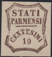 Lot 215 - Duchy of Parma, first issue c. 40 light blue used (5)