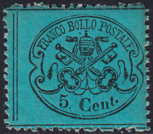 Lot 215 - Duchy of Parma, first issue c. 40 light blue used (5)
