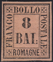 Lotto 272 - 1859 - Romagne, 8 baj rosa nuovo con gomma originale (8)