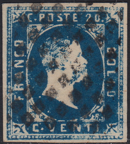 Lot 215 - Duchy of Parma, first issue c. 40 light blue used (5)