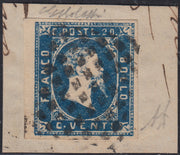Lot 215 - Duchy of Parma, first issue c. 40 light blue used (5)