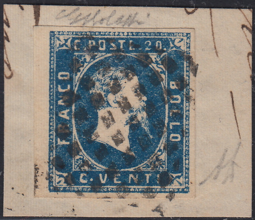 Lot 215 - Duchy of Parma, first issue c. 40 light blue used (5)