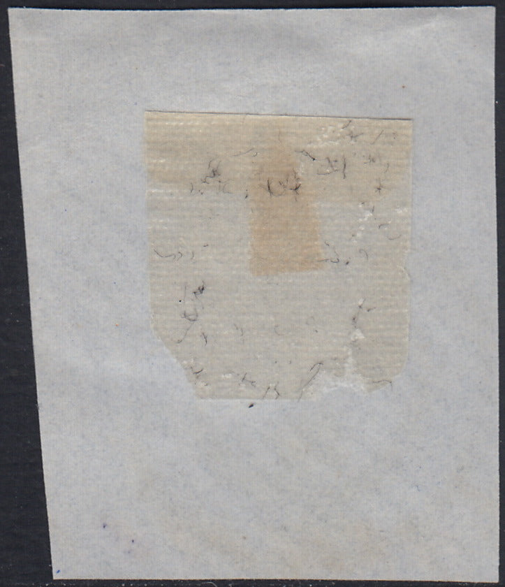 Lotto 275 - 1853 - Sardegna II emissone c. 20 azzurro usato su frammento (5)