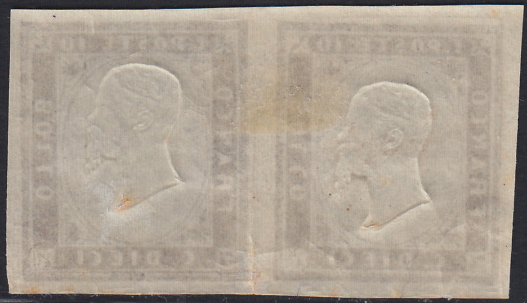 Lot 215 - Duchy of Parma, first issue c. 40 light blue used (5)