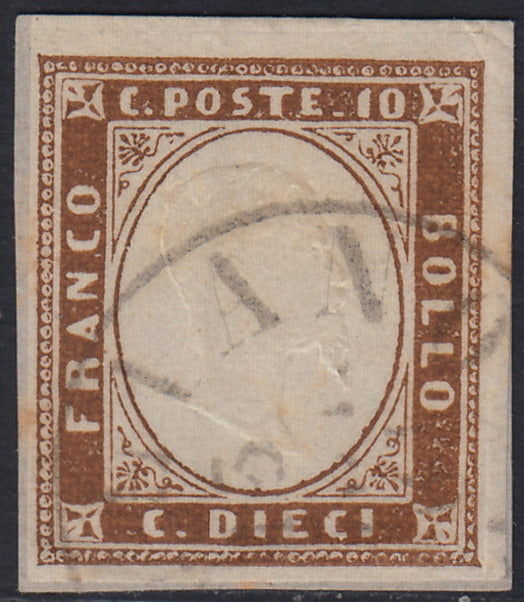Lot 215 - Duchy of Parma, first issue c. 40 light blue used (5)