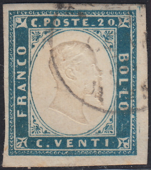 Lot 215 - Duchy of Parma, first issue c. 40 light blue used (5)