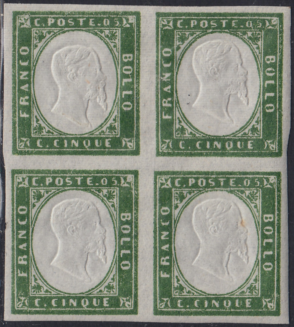 Lot 215 - Duchy of Parma, first issue c. 40 light blue used (5)