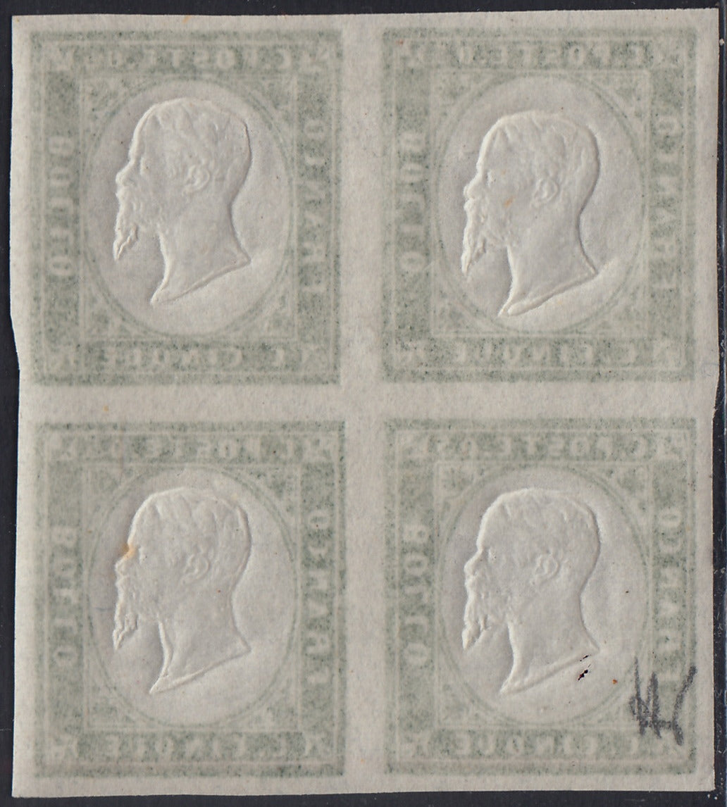 Lot 215 - Duchy of Parma, first issue c. 40 light blue used (5)